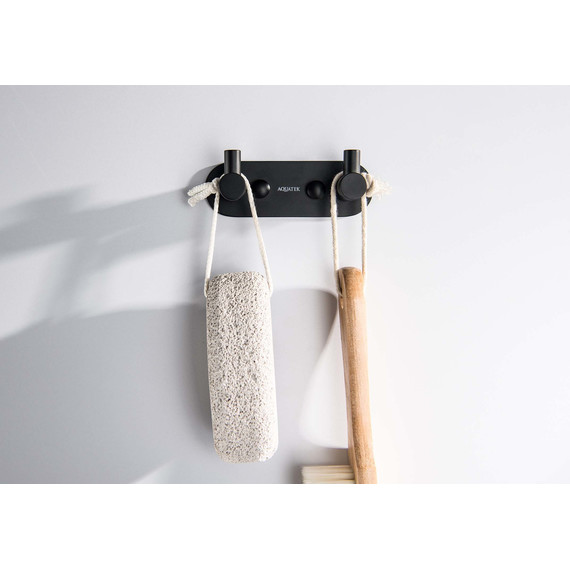 Двойной крючок Aquatek Европа AQ4102MB, цвет чёрный матовый - фото 4