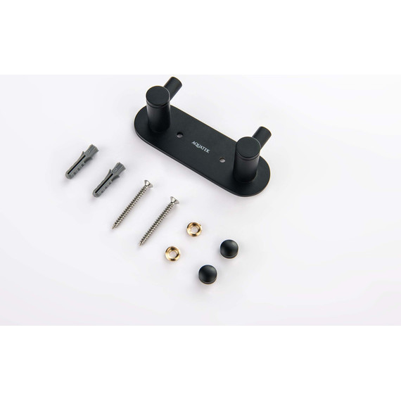 Двойной крючок Aquatek Европа AQ4102MB, цвет чёрный матовый - фото 2