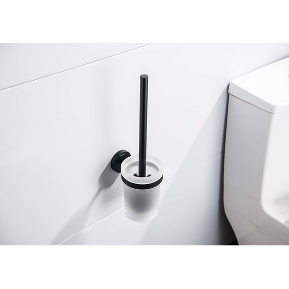 Ёршик для унитаза Aquatek Европа AQ4110MB, цвет чёрный матовый - фото 4