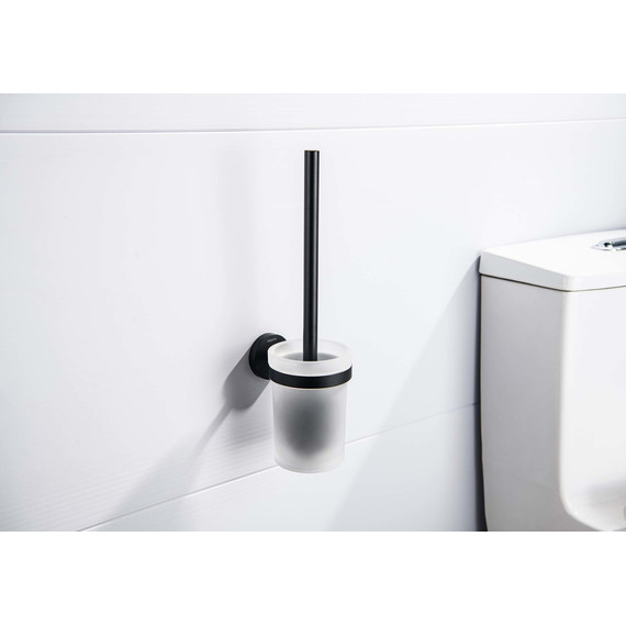 Ёршик для унитаза Aquatek Европа AQ4110MB, цвет чёрный матовый - фото 3