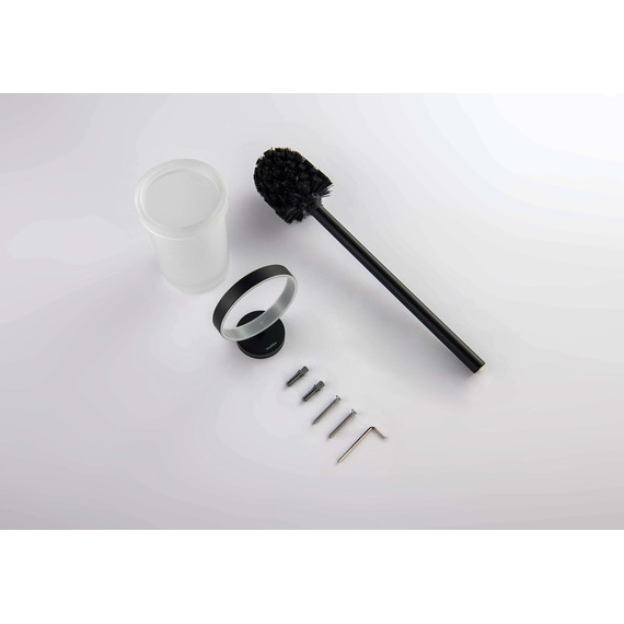 Ёршик для унитаза Aquatek Европа AQ4110MB, цвет чёрный матовый - фото 2