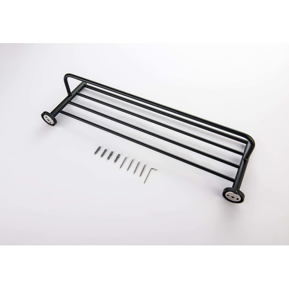 Полка для полотенец Aquatek Европа AQ4115MB, цвет чёрный матовый - фото 2