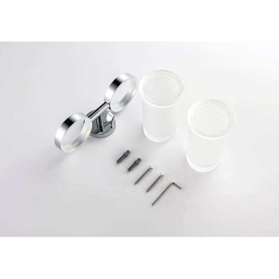 Двойной стакан для зубных щеток Aquatek Европа AQ4117CR - фото 2