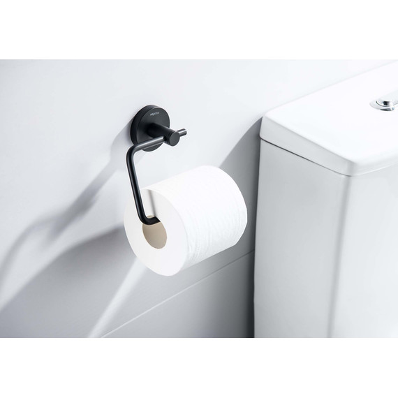 Держатель для туалетной бумаги Aquatek Европа AQ4118MB, цвет чёрный матовый - фото 4