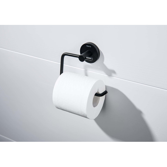 Держатель для туалетной бумаги Aquatek Европа AQ4118MB, цвет чёрный матовый - фото 3