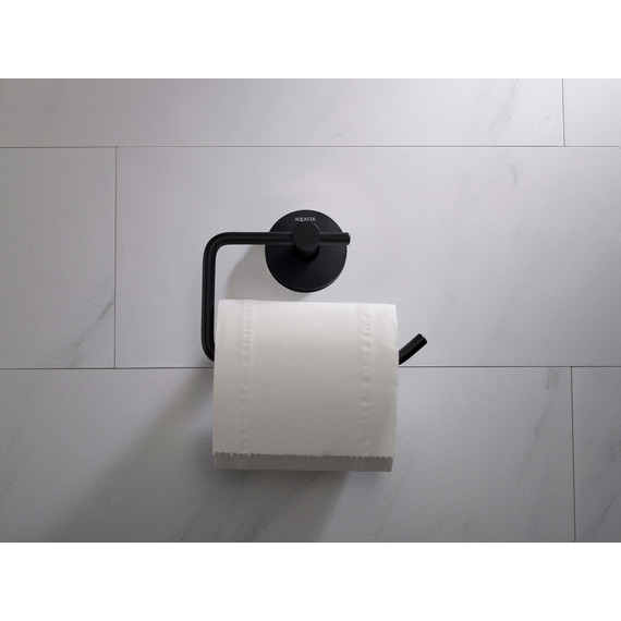 Держатель для туалетной бумаги Aquatek Европа AQ4118MB, цвет чёрный матовый - фото 7