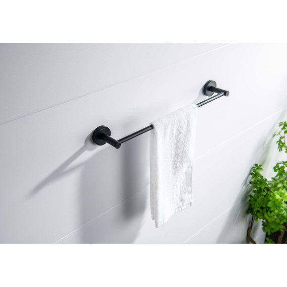 Полотенцедержатель Aquatek Европа AQ4120MB, цвет чёрный матовый - фото 5
