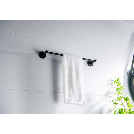 Полотенцедержатель Aquatek Европа AQ4120MB, цвет чёрный матовый - фото 3