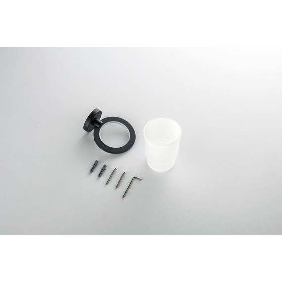 Стакан для зубных щеток Aquatek Оберон AQ4204MB, цвет чёрный матовый - фото 5