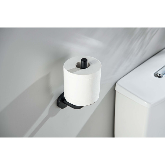 Держатель для туалетной бумаги Aquatek Оберон AQ4207MB, цвет чёрный матовый - фото 4