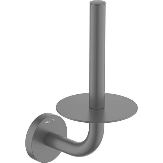 Держатель для туалетной бумаги Aquatek Оберон AQ4207MB, цвет чёрный матовый - фото 2