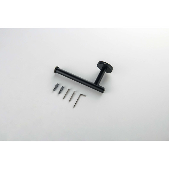 Держатель для туалетной бумаги Aquatek Оберон AQ4208MB, цвет чёрный матовый - фото 6