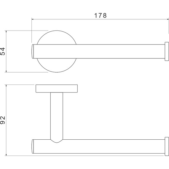 Держатель для туалетной бумаги Aquatek Оберон AQ4208CR - фото 7