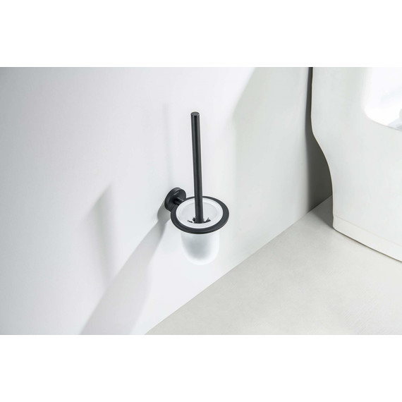 Ёршик для унитаза Aquatek Оберон AQ4210MB, цвет чёрный матовый - фото 4