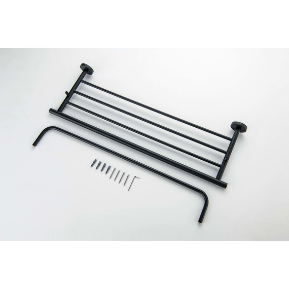 Полка для полотенец Aquatek Оберон AQ4215MB, цвет чёрный матовый - фото 6