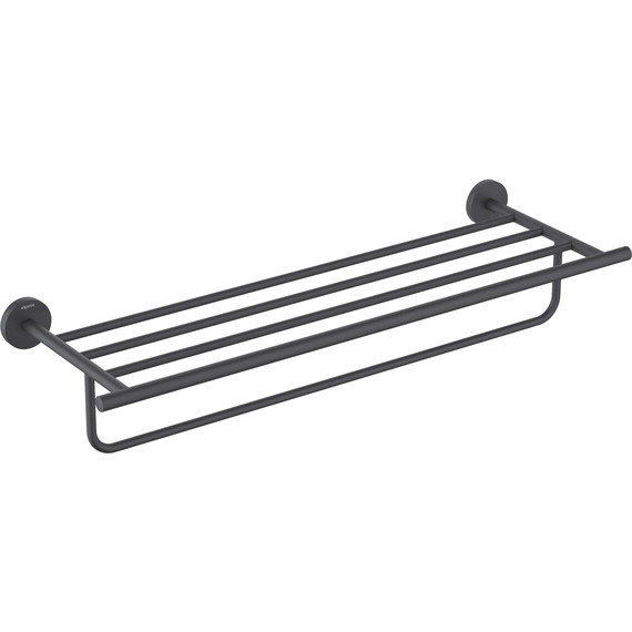 Полка для полотенец Aquatek Оберон AQ4215MB, цвет чёрный матовый - фото 2