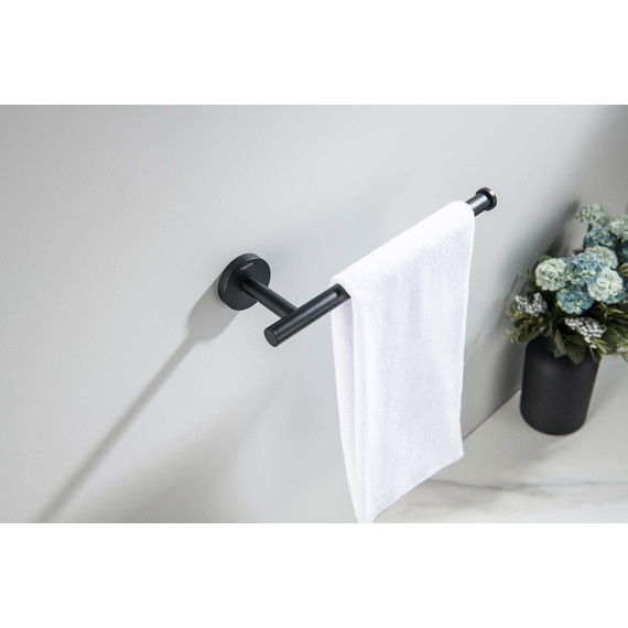 Полотенцедержатель Aquatek Оберон AQ4219MB, цвет чёрный матовый - фото 3