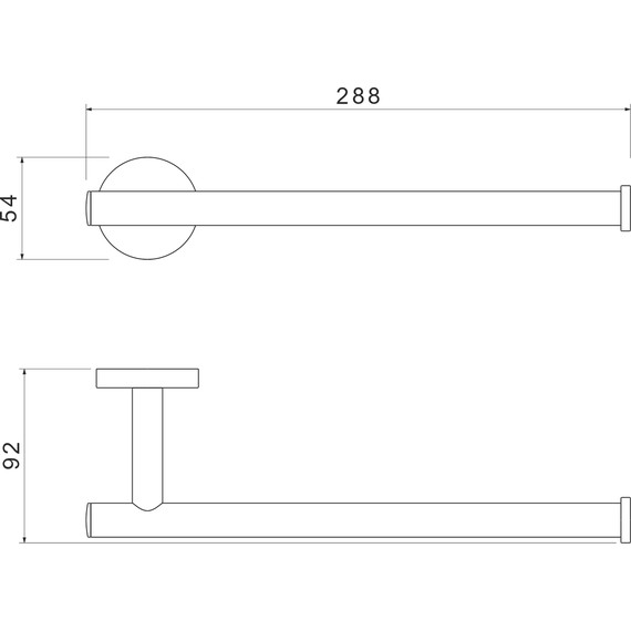 Полотенцедержатель Aquatek Оберон AQ4219MB, цвет чёрный матовый - фото 7