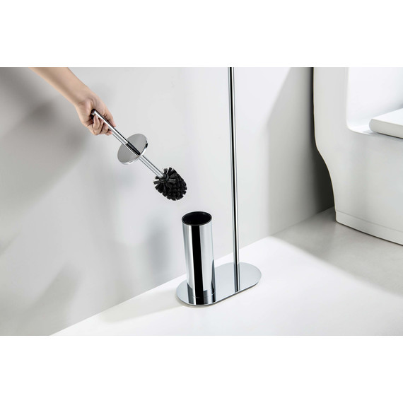 Ёршик для унитаза с держателем для туалетной бумаги Aquatek Оберон AQ4231CR - фото 5