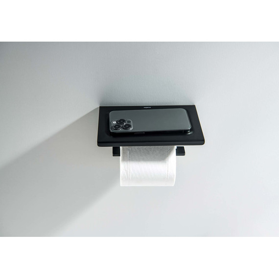 Держатель для туалетной бумаги Aquatek Либра AQ4309MB, цвет чёрный матовый - фото 3
