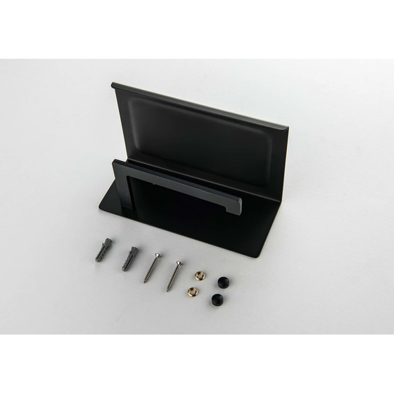 Держатель для туалетной бумаги Aquatek Либра AQ4309MB, цвет чёрный матовый - фото 2