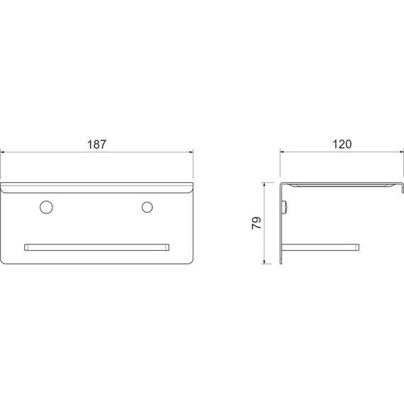 Держатель для туалетной бумаги Aquatek Либра AQ4309MB, цвет чёрный матовый - фото 6