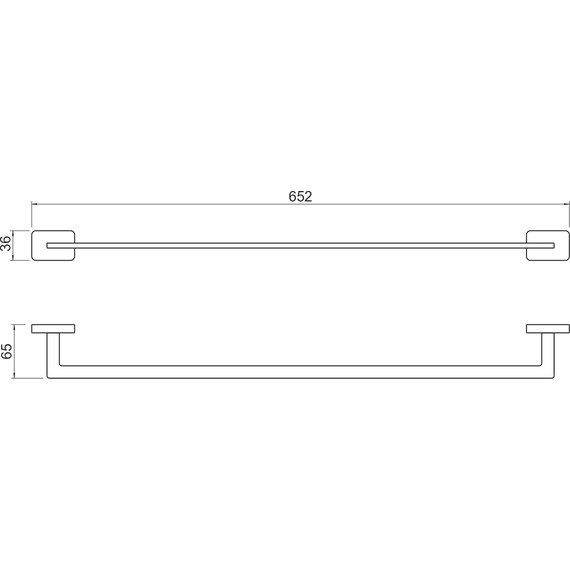 Полотенцедержатель Aquatek Либра AQ4314MB, цвет чёрный матовый - фото 6