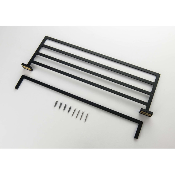 Полка для полотенец Aquatek Либра AQ4315MB, цвет чёрный матовый - фото 2