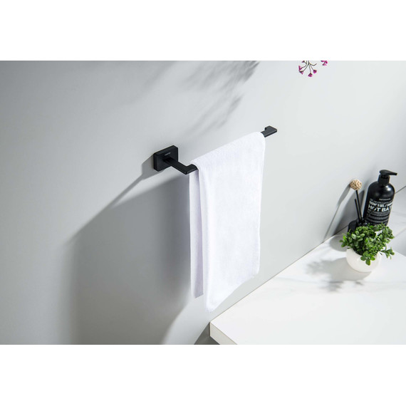 Полотенцедержатель Aquatek Либра AQ4319MB, цвет чёрный матовый - фото 5