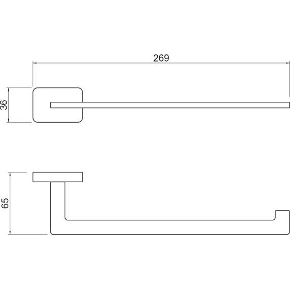 Полотенцедержатель Aquatek Либра AQ4319CR - фото 6