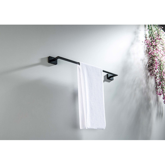 Полотенцедержатель Aquatek Либра AQ4320MB, цвет чёрный матовый - фото 4