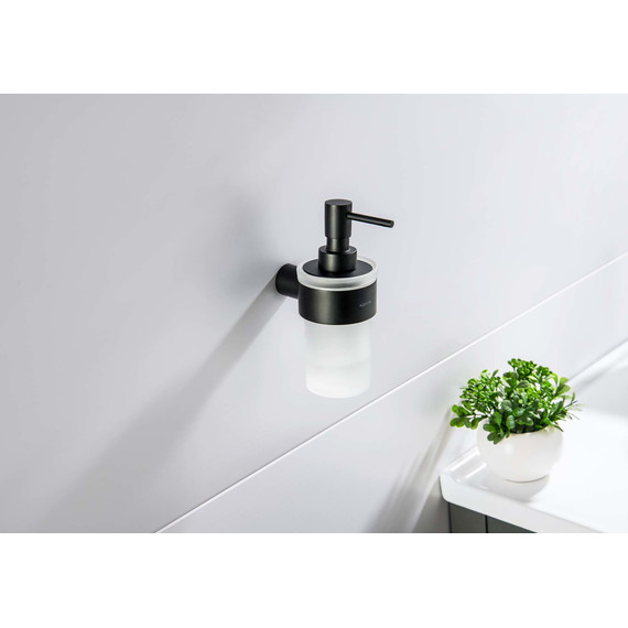 Дозатор для жидкого мыла Aquatek Лира AQ4405MB, цвет чёрный матовый - фото 4