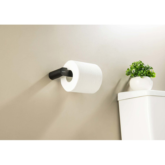 Держатель для туалетной бумаги Aquatek Лира AQ4408MB, цвет чёрный матовый - фото 4