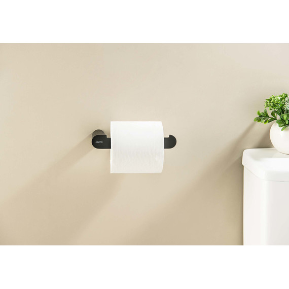 Держатель для туалетной бумаги Aquatek Лира AQ4408MB, цвет чёрный матовый - фото 3