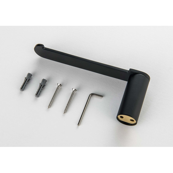 Держатель для туалетной бумаги Aquatek Лира AQ4408MB, цвет чёрный матовый - фото 2