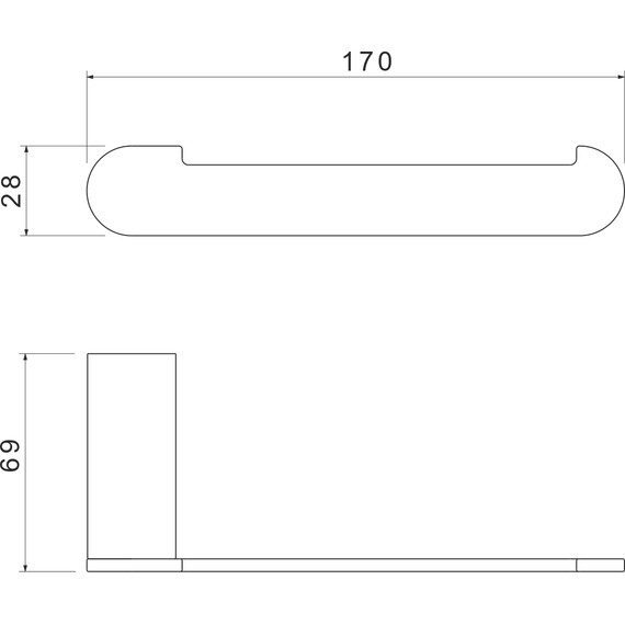 Держатель для туалетной бумаги Aquatek Лира AQ4408MB, цвет чёрный матовый - фото 6