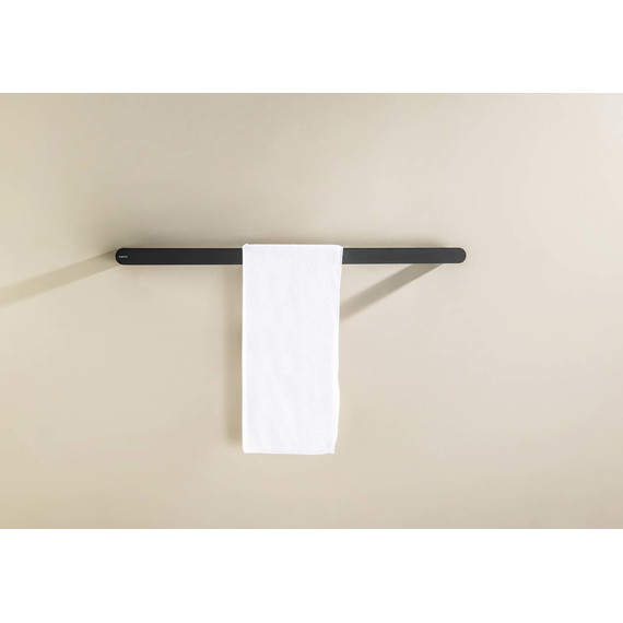 Полотенцедержатель Aquatek Лира AQ4414MB, цвет чёрный матовый - фото 4