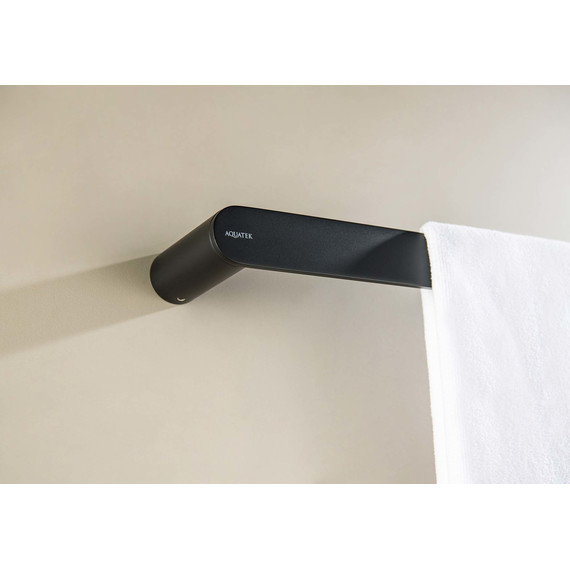 Полотенцедержатель Aquatek Лира AQ4414MB, цвет чёрный матовый - фото 3