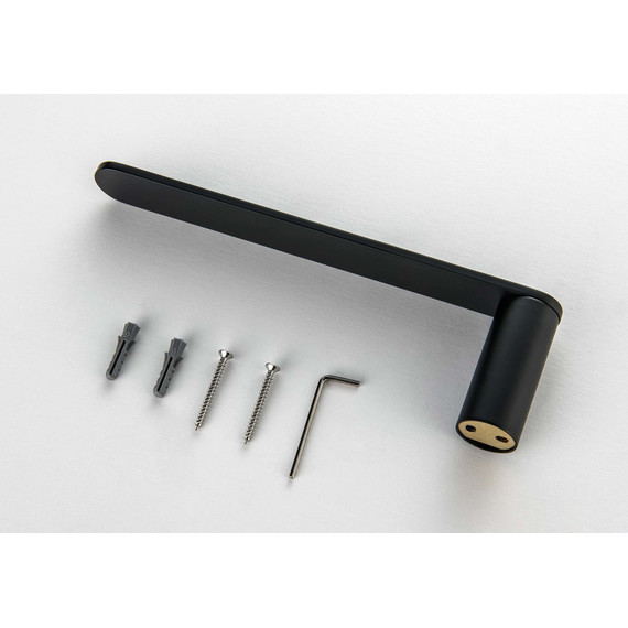 Полотенцедержатель Aquatek Лира AQ4419MB, цвет чёрный матовый - фото 2