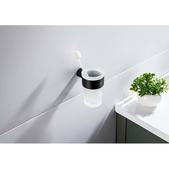 Стакан для зубных щеток Aquatek Лира AQ4427MB, цвет чёрный матовый - фото 4