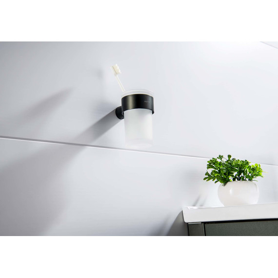 Стакан для зубных щеток Aquatek Лира AQ4427MB, цвет чёрный матовый - фото 3