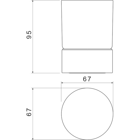 Стакан для зубных щеток Aquatek Лира AQ4428CR - фото 5
