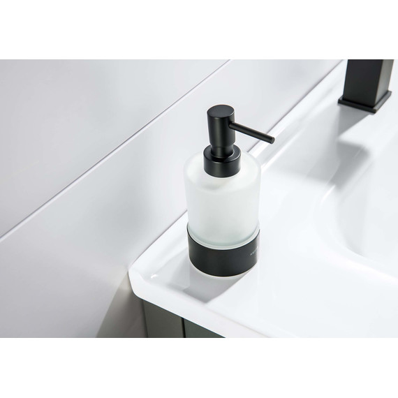 Дозатор для жидкого мыла Aquatek Лира AQ4429MB, цвет чёрный матовый - фото 4