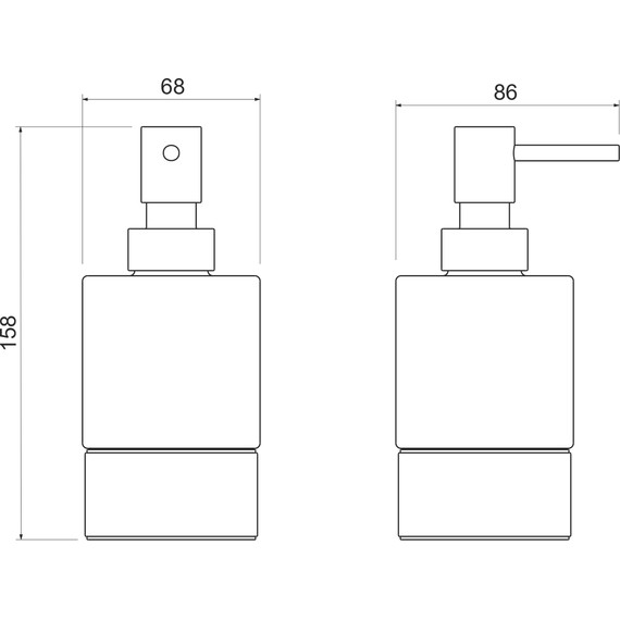 Дозатор для жидкого мыла Aquatek Лира AQ4429CR - фото 5