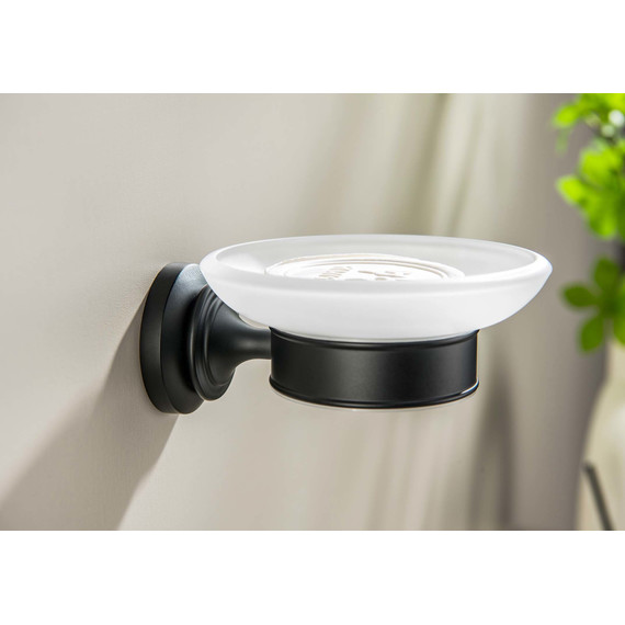 Мыльница Aquatek Классик AQ4503MB, цвет чёрный матовый - фото 2