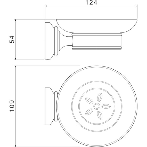 Мыльница Aquatek Классик AQ4503PG, цвет золото - фото 6