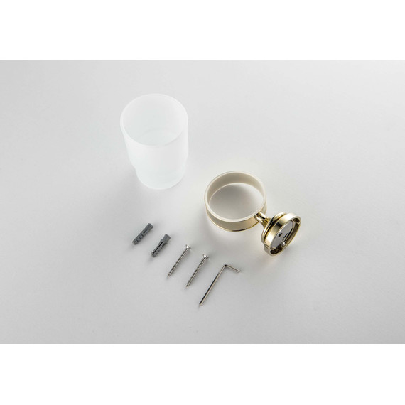 Стакан для зубных щеток Aquatek Классик AQ4504PG, цвет золото - фото 2