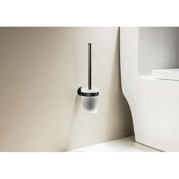 Ёршик для унитаза Aquatek Классик AQ4510MB, цвет чёрный матовый - фото 4