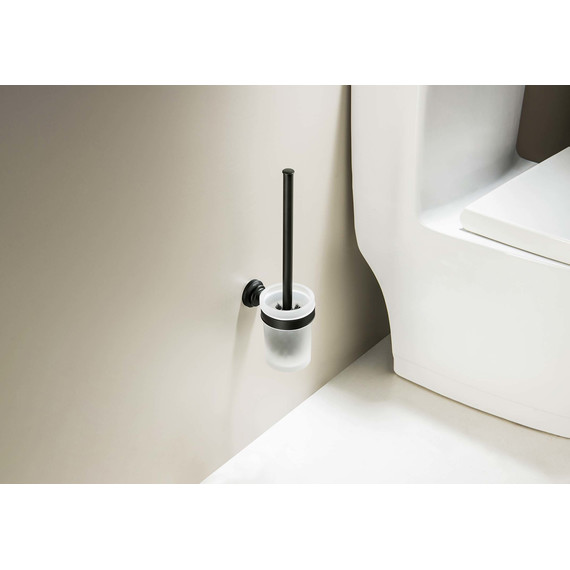 Ёршик для унитаза Aquatek Классик AQ4510MB, цвет чёрный матовый - фото 3