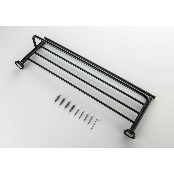 Полка для полотенец Aquatek Классик AQ4515MB, цвет чёрный матовый - фото 2